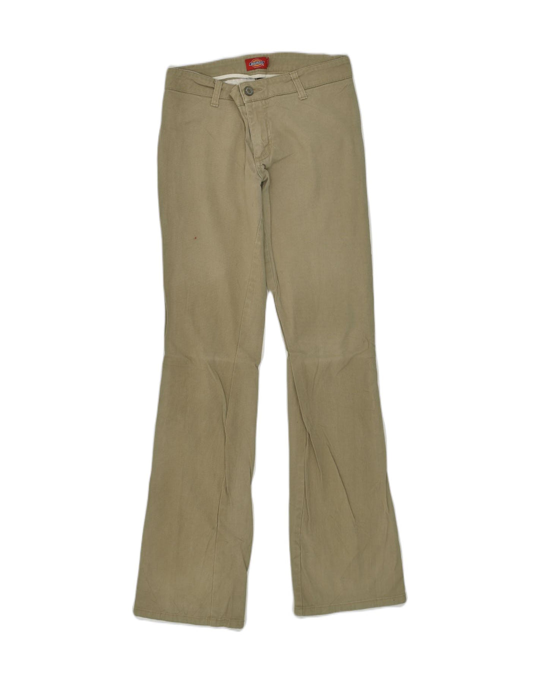 DICKIES Womens Bootcut Casual Trousers W28 L31 Khaki Cotton | Vintage Dickies | Thrift | Second-Hand Dickies | Used Clothing | Messina Hembry 