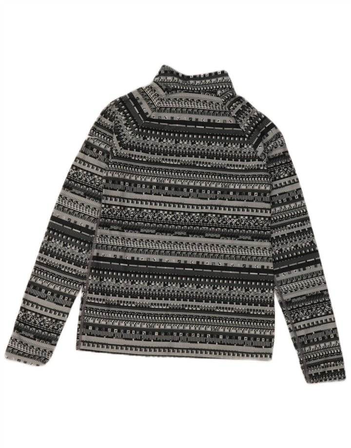 Nike piger med lynlås-hals sweater træningsdragt top 12-13 år stor grå stribet