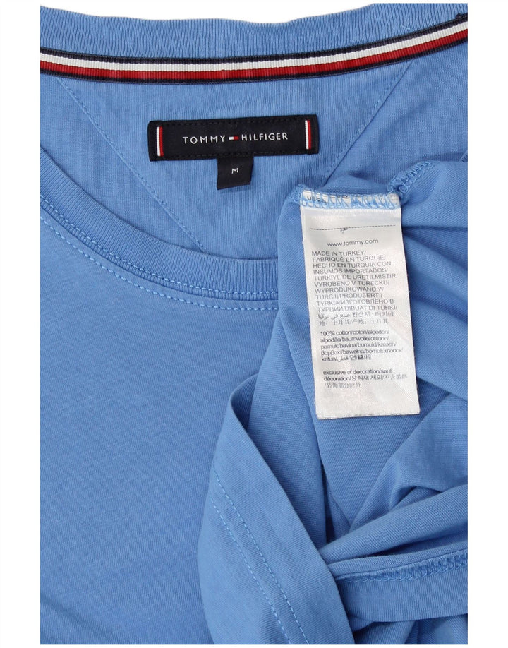 Tommy Hilfiger Herre T-Shirt Top Medium Blå Bomuld