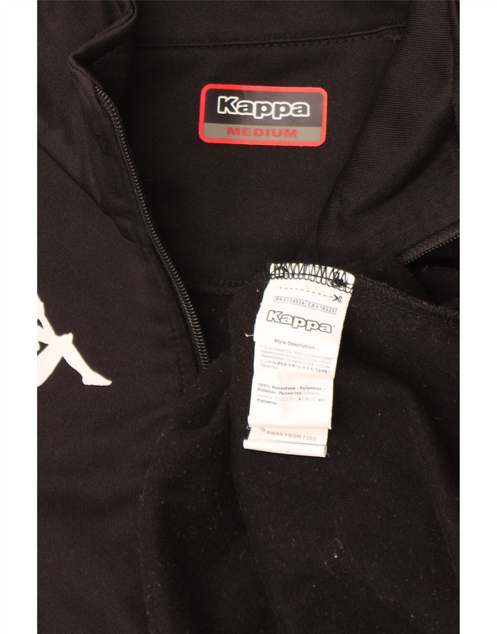 Kappa Herre Grafisk Pullover Træningsdragt Topjakke Medium Sort Polyester