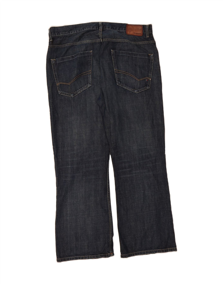 TOMMY HILFIGER Bootcut jeans til mænd W38 L30 Marineblå bomuld