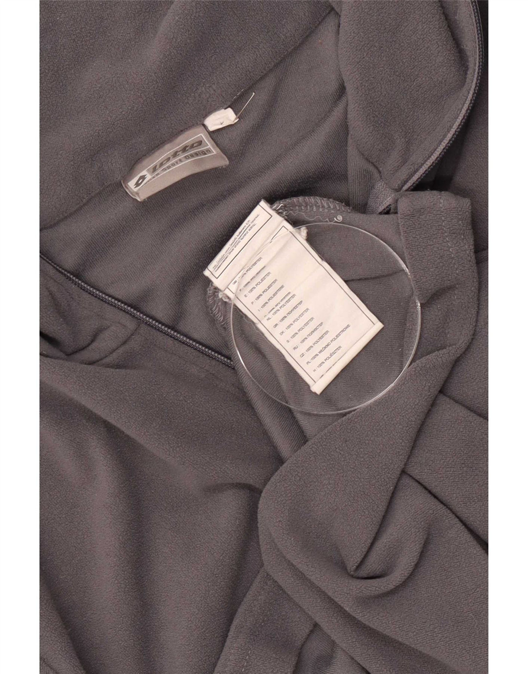Lotto Herre lynlås hals Fleece Jumper Stor Grå Polyester