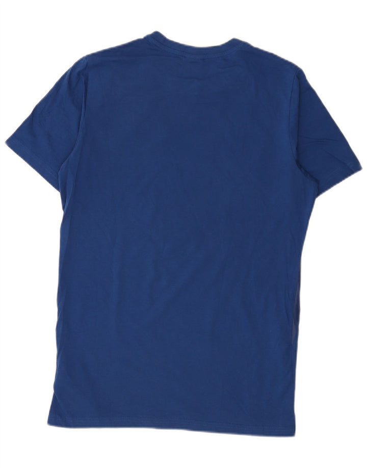 Puma Herre Red Bull Grafisk T-Shirt Top Lille Blå Geometrisk Bomuld