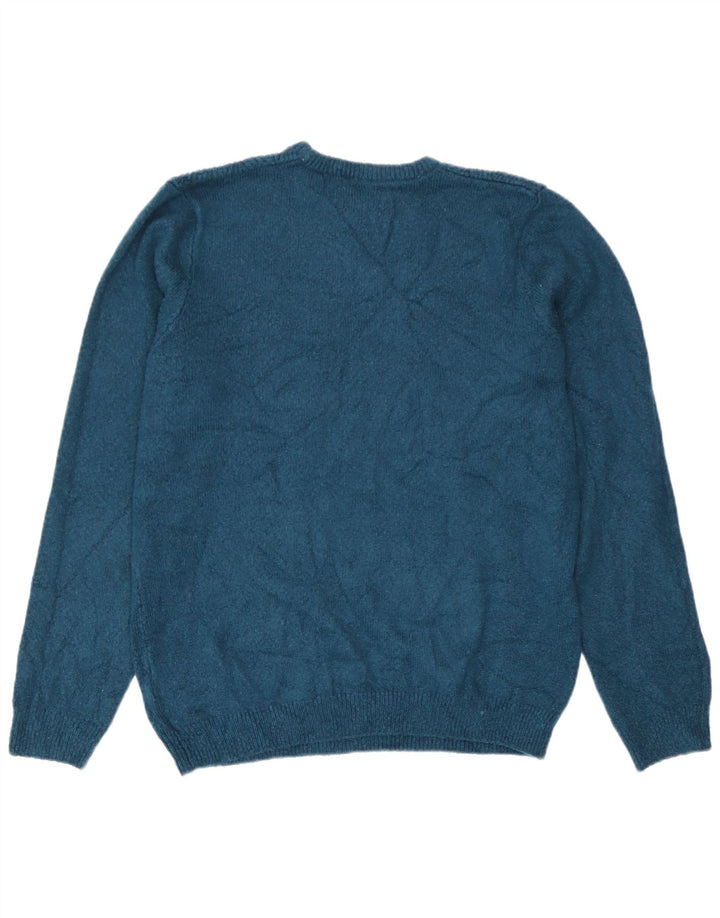Marks & Spencer Herre sweater med rund hals, mellemgrøn akryl
