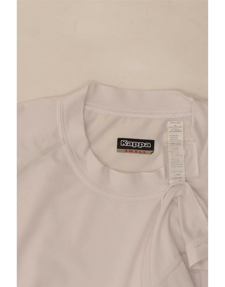 Kappa Herre T-Shirt Top Lille Hvid Polyester