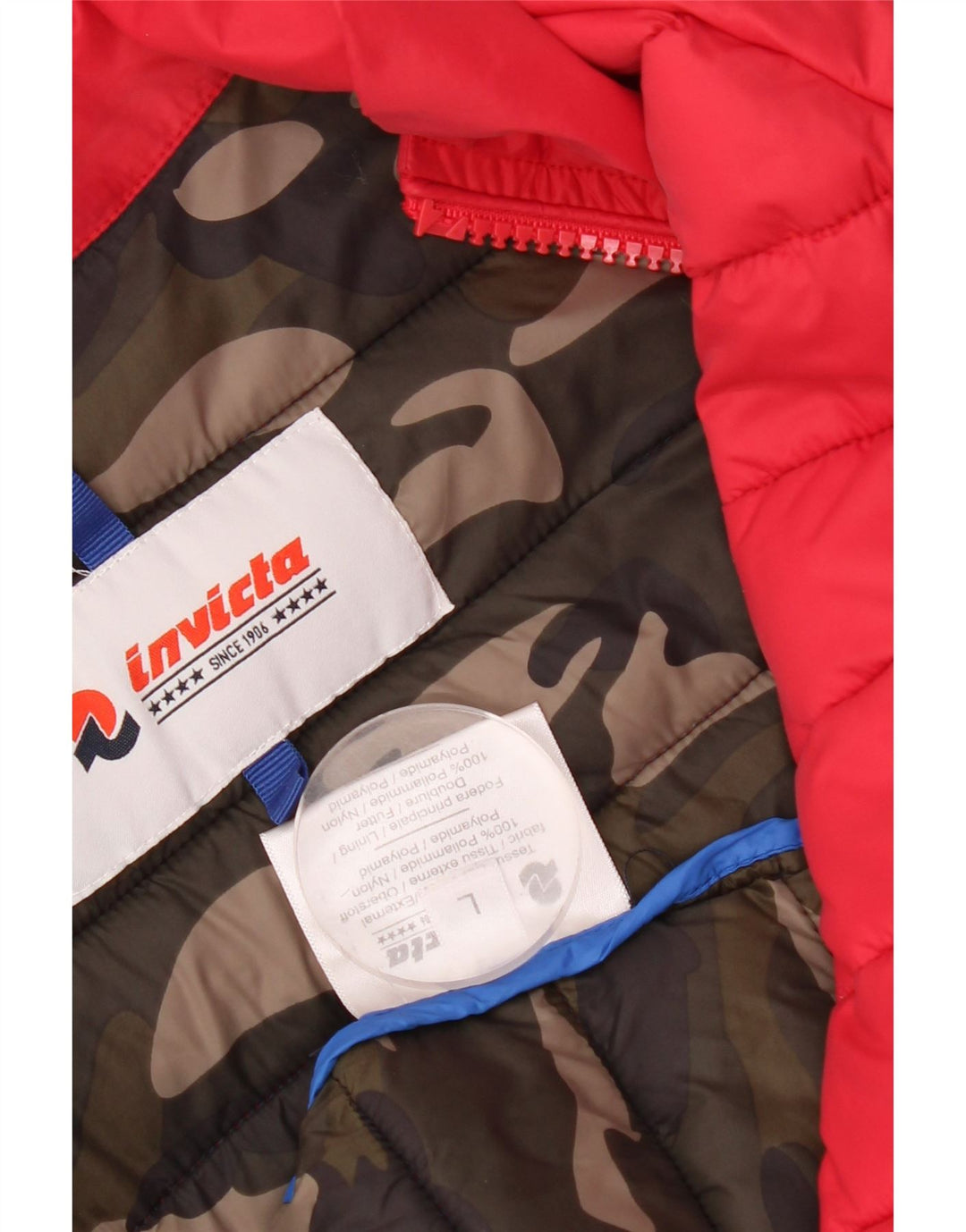 Invicta Dame Polstret Gilet UK 16 Large Rød Polyamid