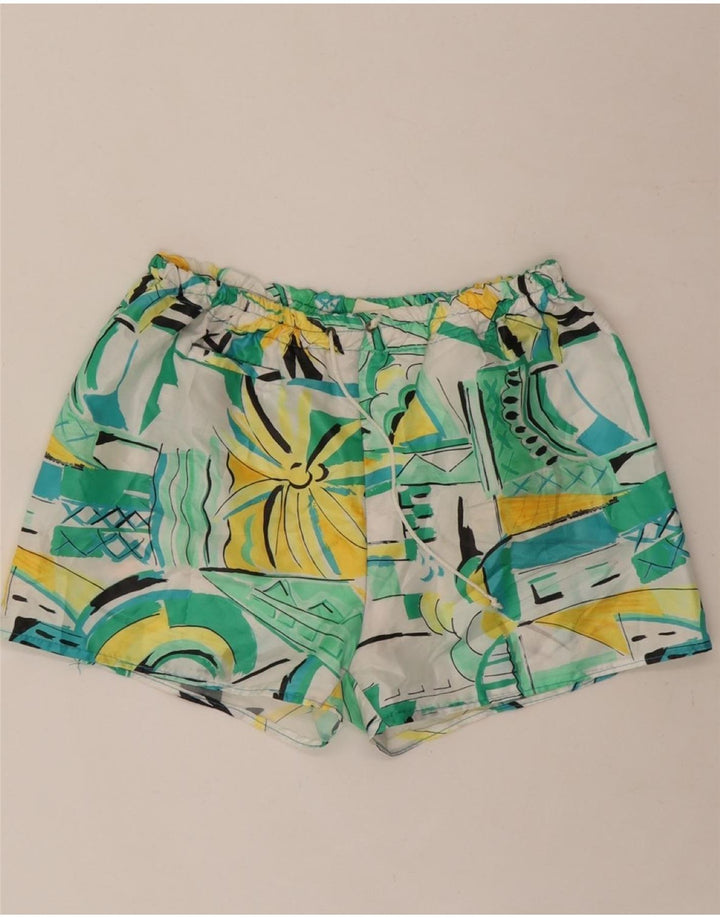 VINTAGE Mens Abstract Pattern Sport Shorts IT 52 Large Multicoloured Vintage Vintage and Second-Hand Vintage from Messina Hembry 