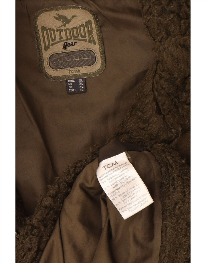 TCM Fleecejakke til mænd UK 42 XL Khaki Polyester
