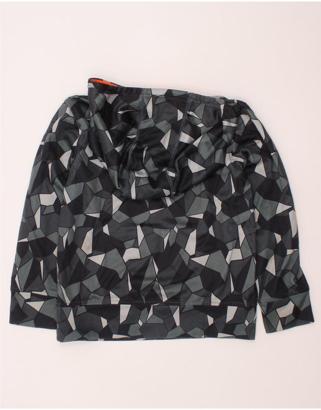 PUMA hættetrøje til drenge 7-8 år Lille Grå Geometrisk Polyester