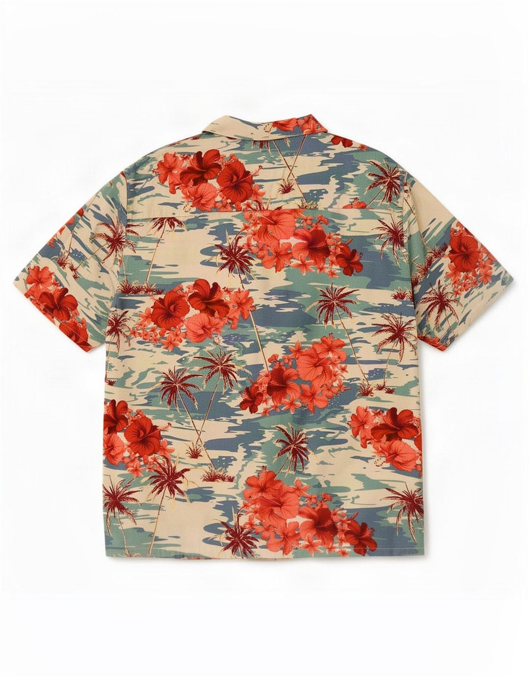 Primark Kortærmet Herreskjorte XL Flerfarvet Floral Hawaiian
