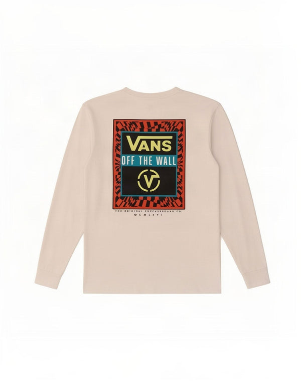 Vans Dame Grafisk Top Langærmet UK 10 Small White