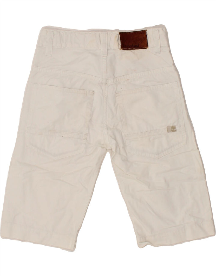 TIMBERLAND Boys Bermuda Shorts 9-10 Years W26 White Cotton Vintage Timberland and Second-Hand Timberland from Messina Hembry 