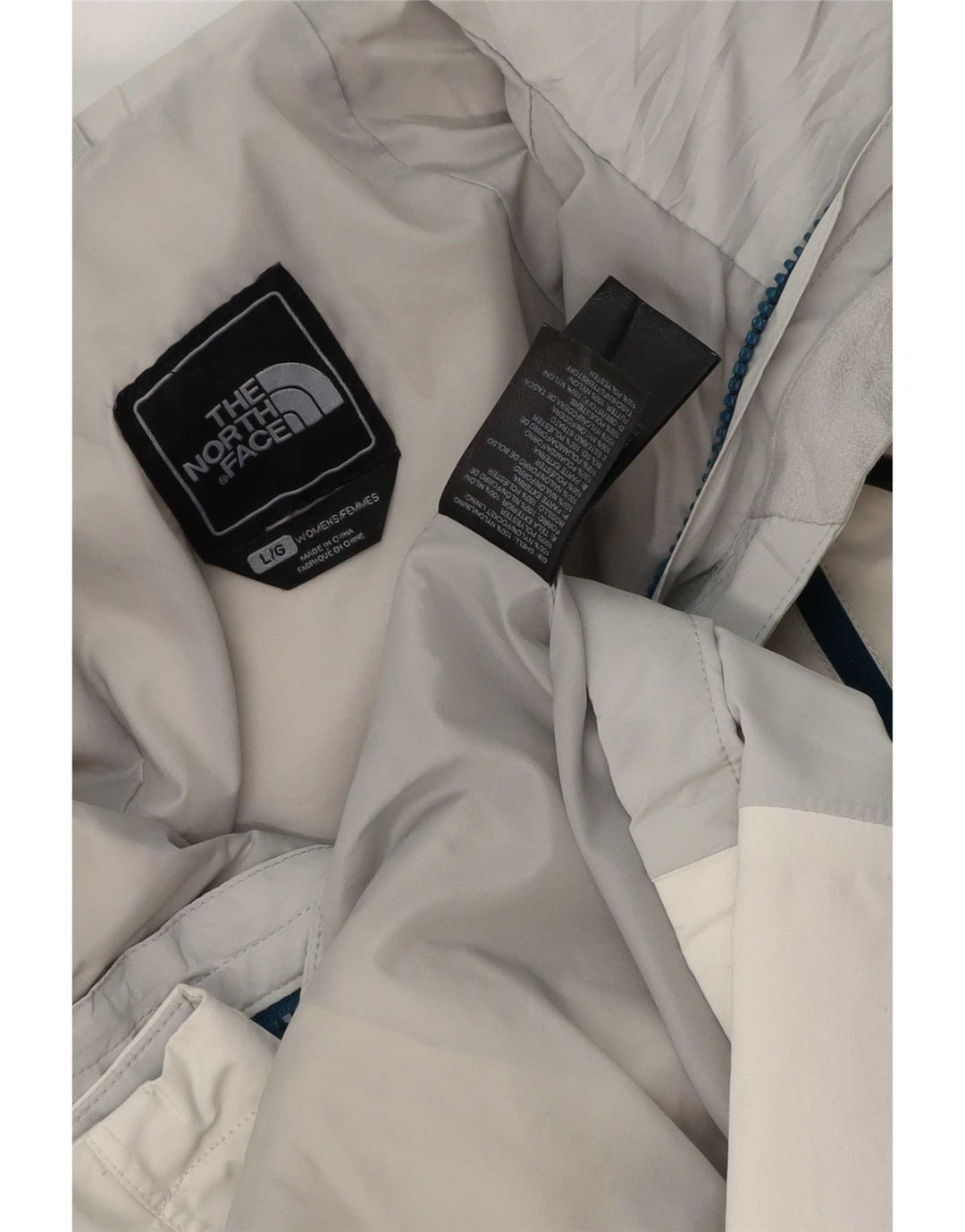 The North Face Dame Windbreaker Jacket UK 16 Large White Colourblock