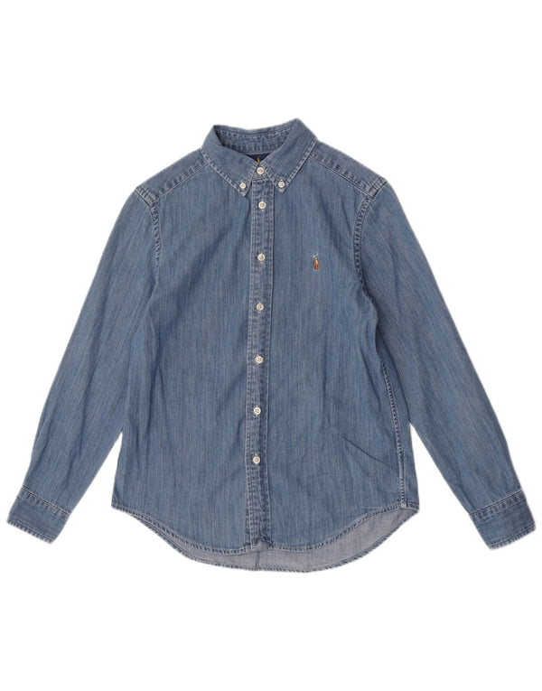 Ralph Lauren drenge denimskjorte 10-11 år Medium blå bomuld