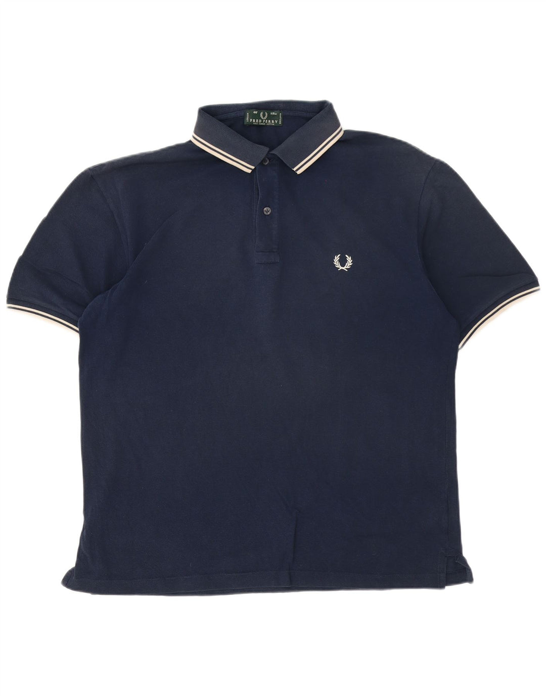 Fred Perry Herre poloshirt Stor marineblå stribet bomuld