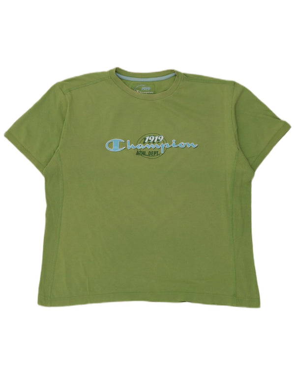 Champion Boys Grafisk T-Shirt Top 15-16 år 2XL Grøn