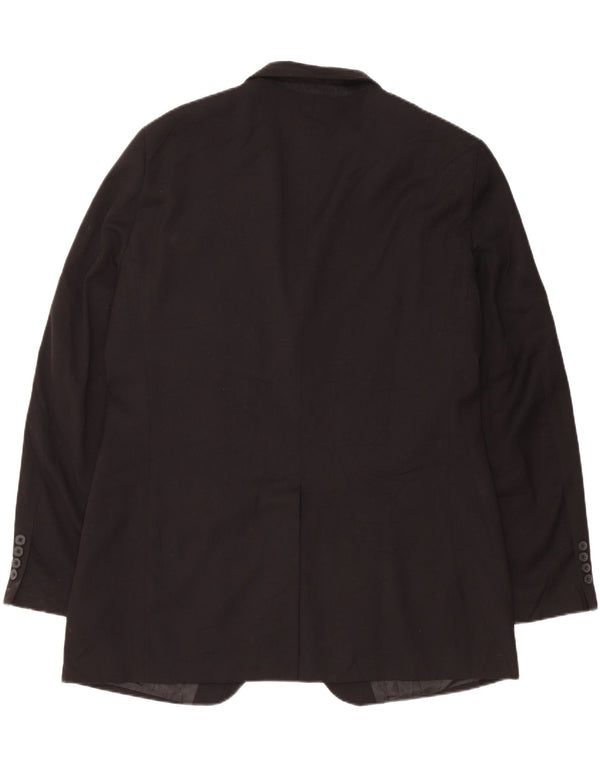 DOCKERS Herre 2-knaps blazerjakke UK 42 XL Sort Polyester