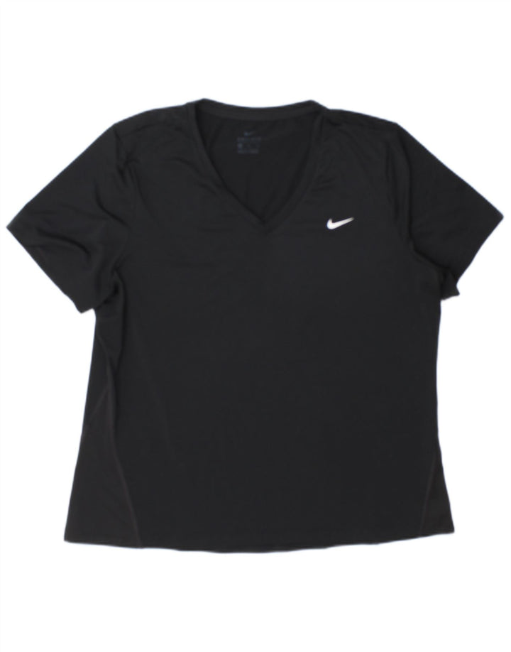 Nike herre Dri Fit T-shirt top XL sort polyester
