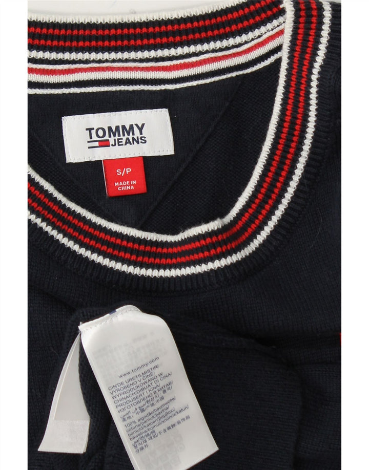 TOMMY HILFIGER sweater med rund hals til kvinder UK 10 Lille marineblå