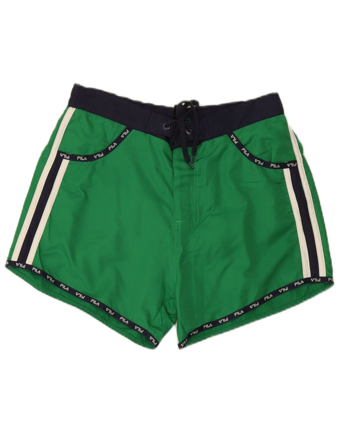 Fila Herre grafiske svømmeshorts Medium Grøn Colourblock Polyester