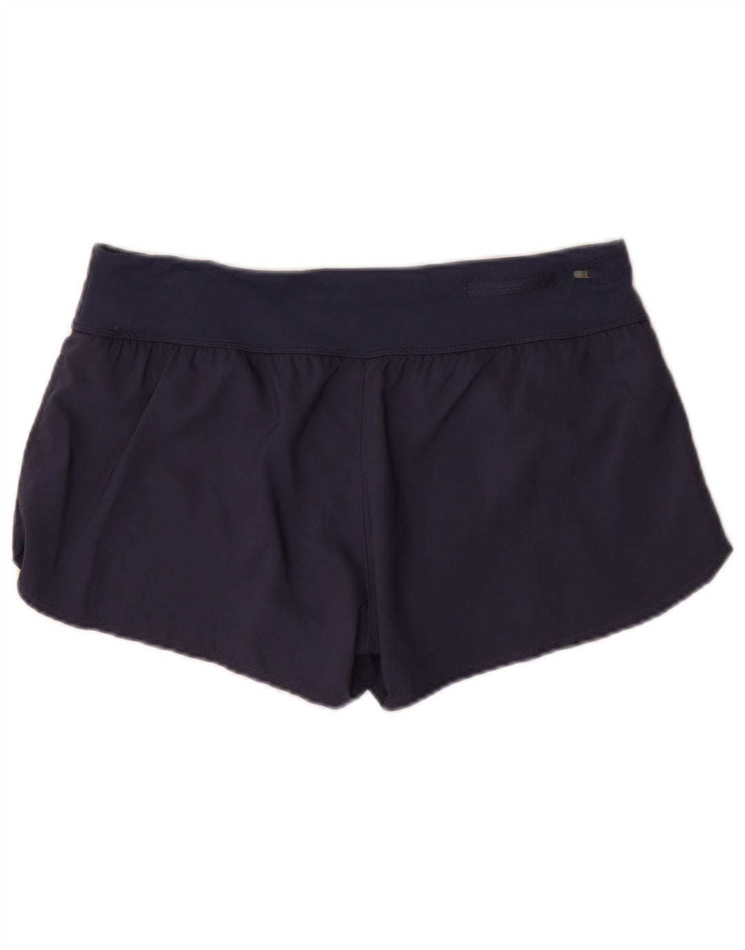 Nike Dame Sports Shorts UK 16 Large Navy Blue Polyester