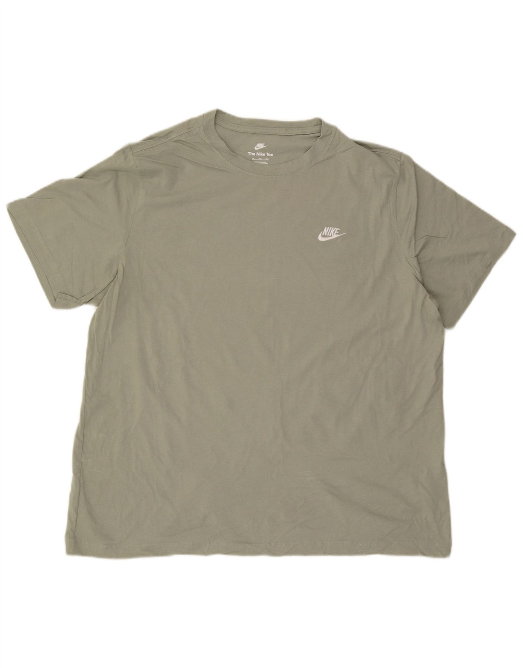 Nike T-shirt top til mænd 2XL Grøn bomuld