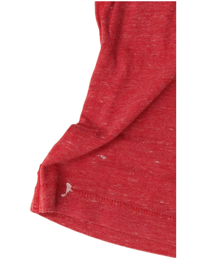 Tommy Hilfiger Herre grafisk T-shirt Top Medium Rød Flecked Bomuld