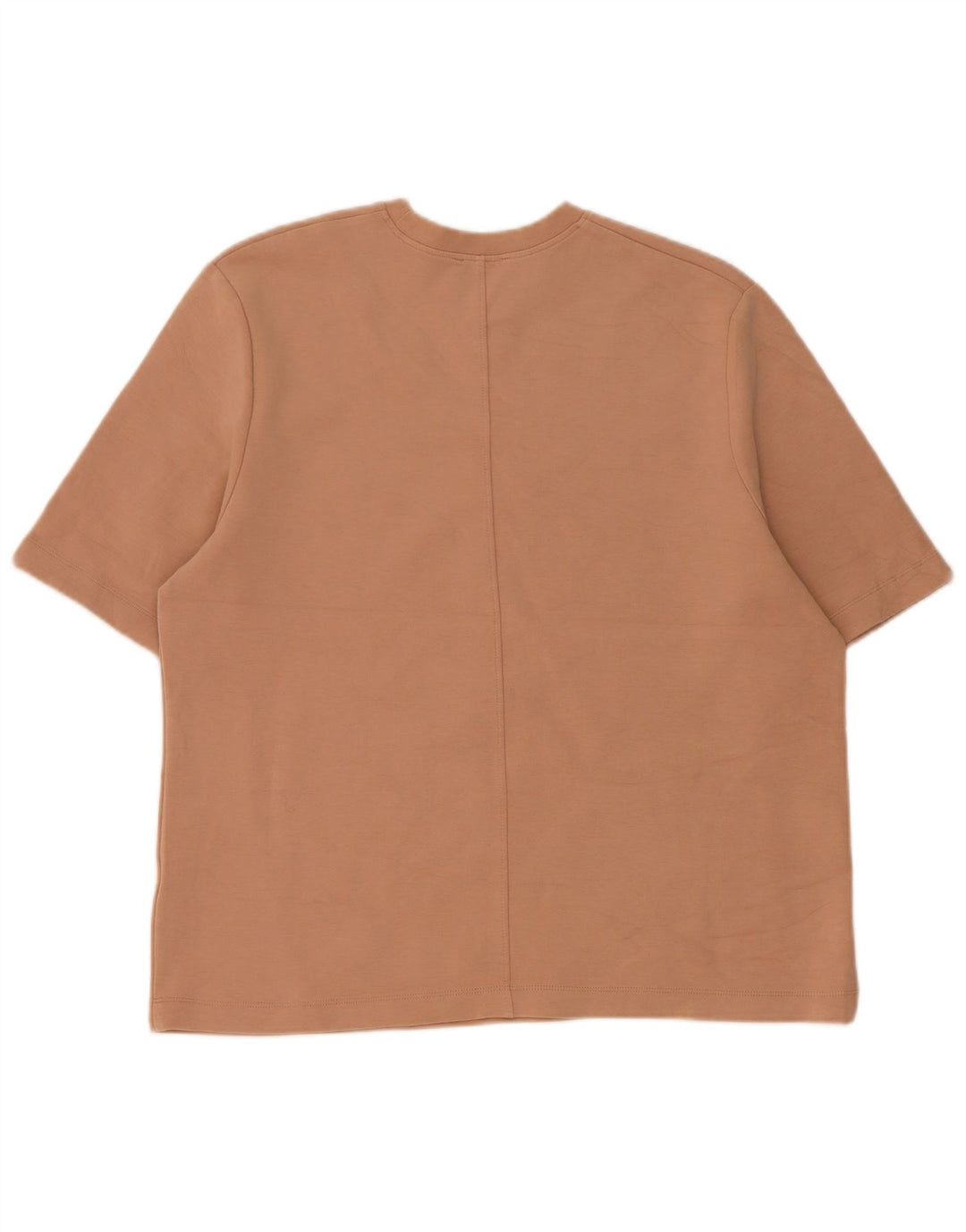 Zara Herre T-shirt Top Medium Beige Bomuld