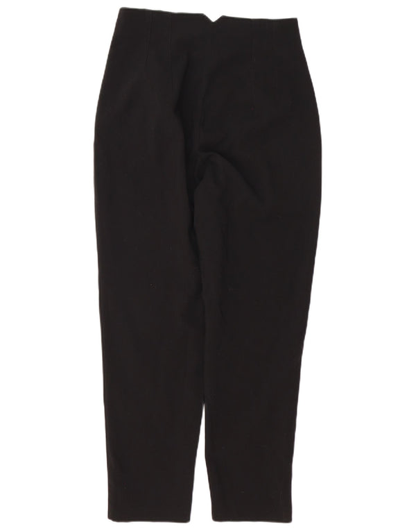 Zara Kvinder Højtaljet tilspidsede Casual Bukser Medium W28 L27 Sort