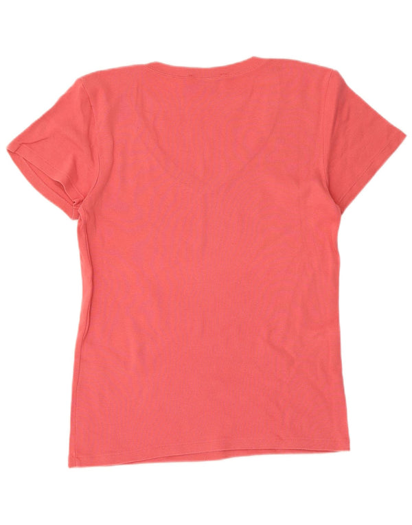Ralph Lauren Womens T-Shirt Top UK 14 Large Pink Cotton