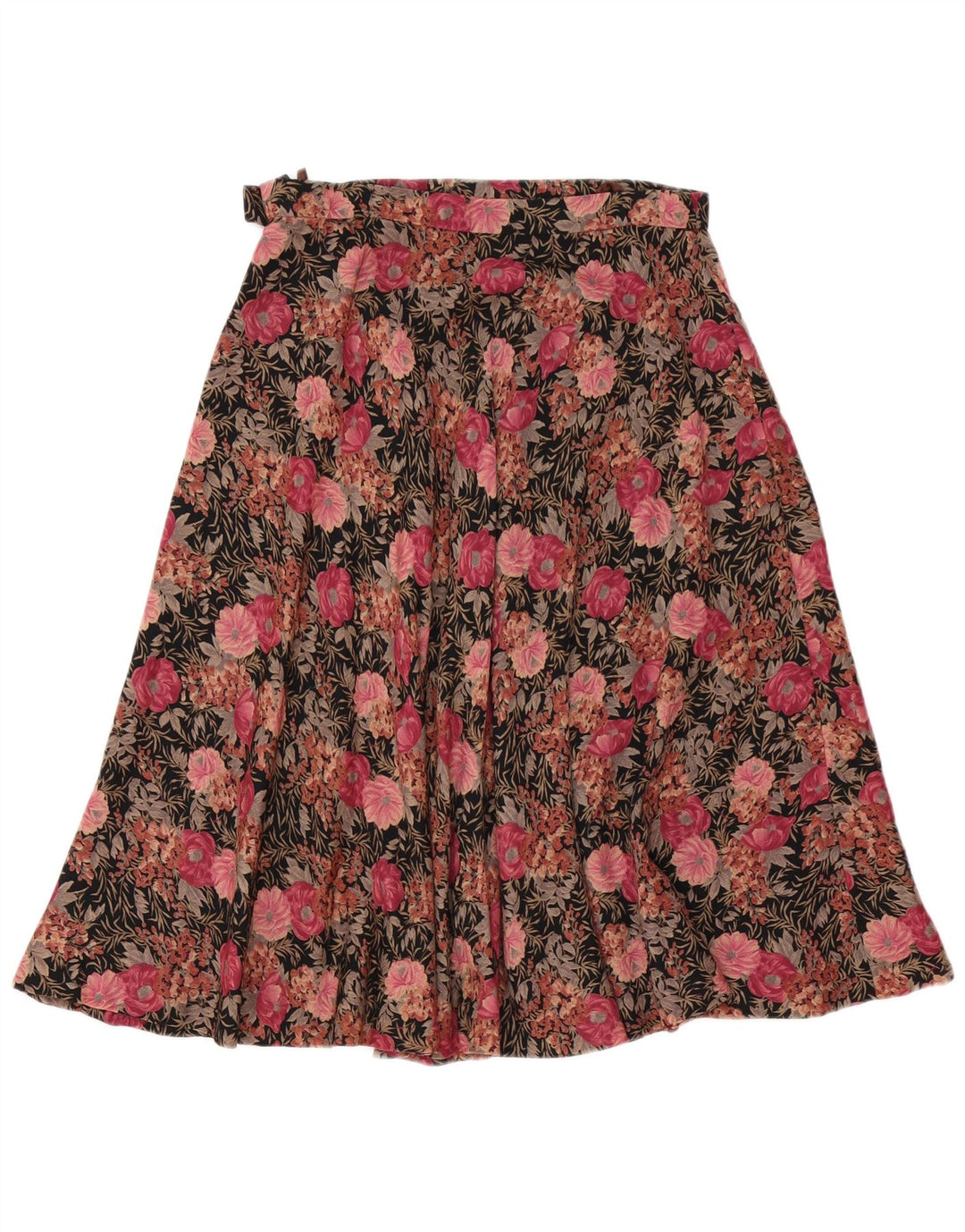 Vintage A-Line nederdel til kvinder W30 Medium Pink Floral