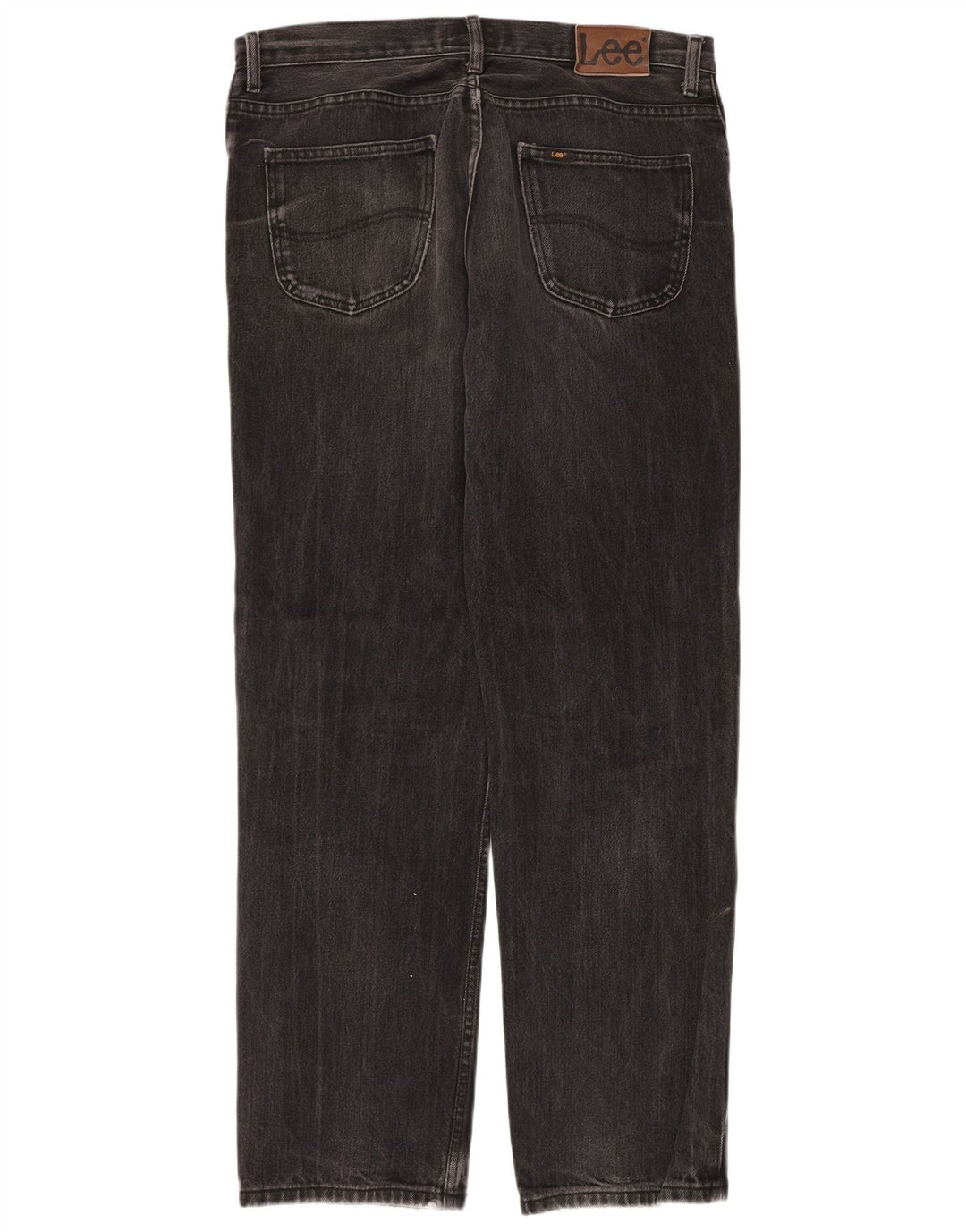 Lee Mens Brooklyn Straight Jeans W36 L34 Sort Bomuld