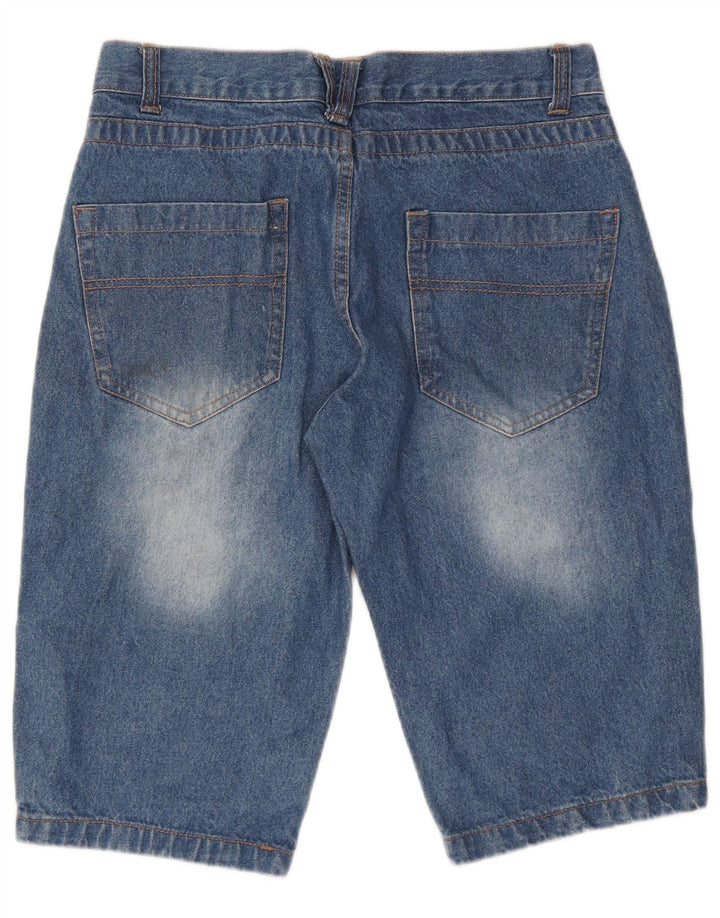 Pierre Cardin Herre Denim Shorts Små W28 Blå Bomuld