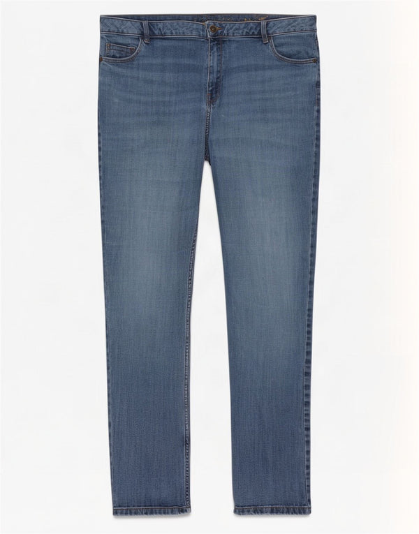 Marks & Spencer Dame Slim Jeans UK 22 3XL W42 L30 Blå Bomuld