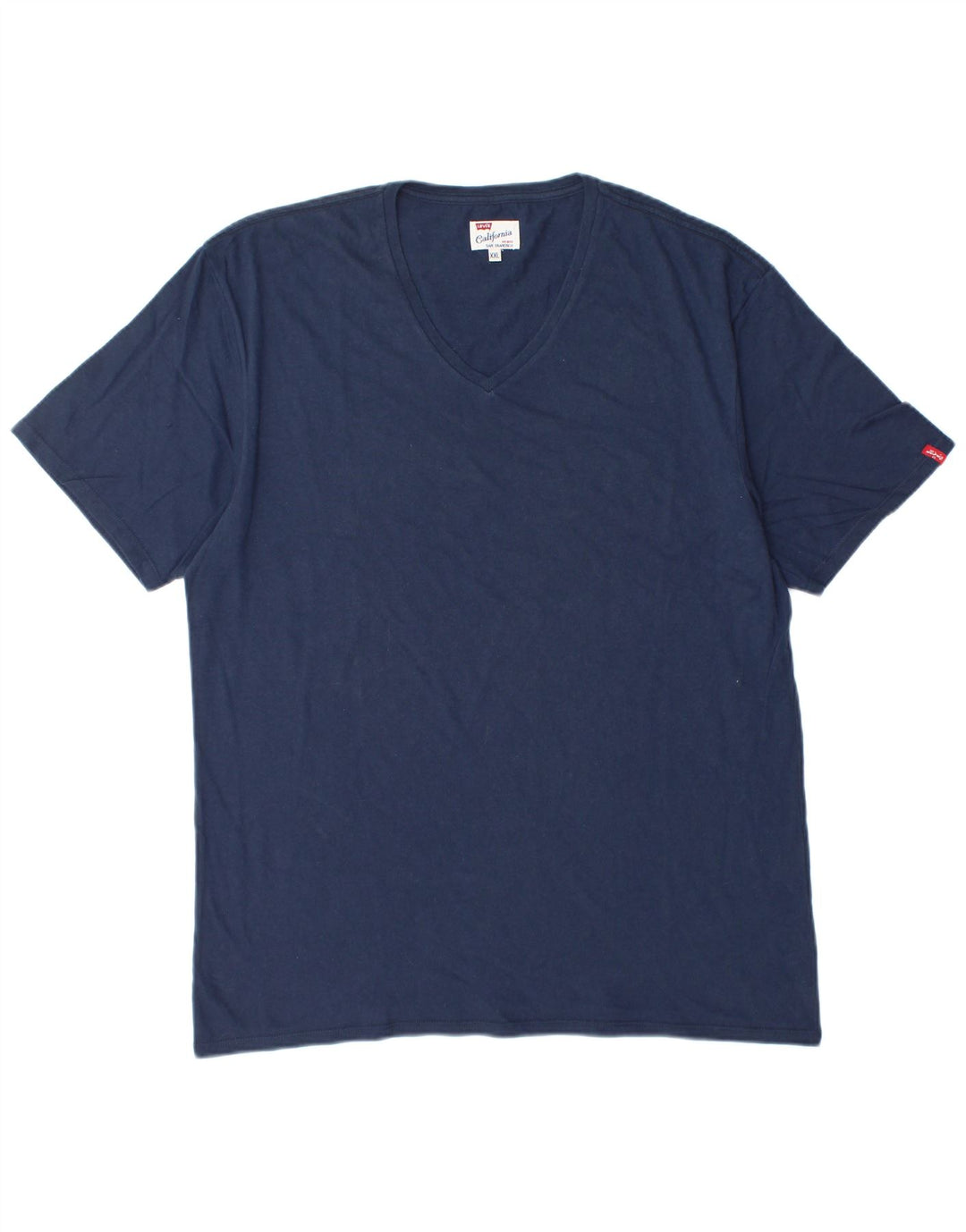 LEVI'S T-shirt top til mænd 2XL marineblå bomuld