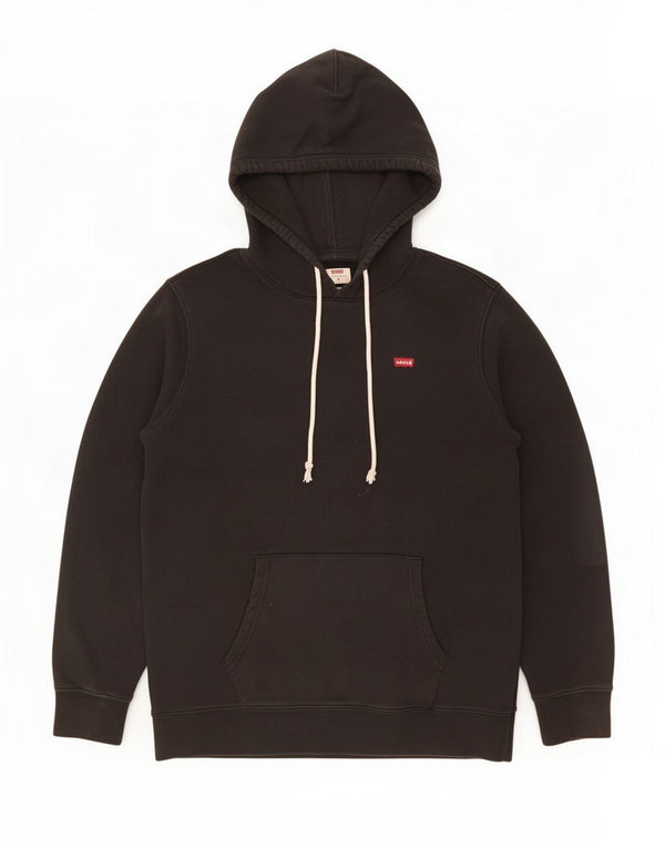 Levi's Mens Hoodie Jumper Medium Black Cotton