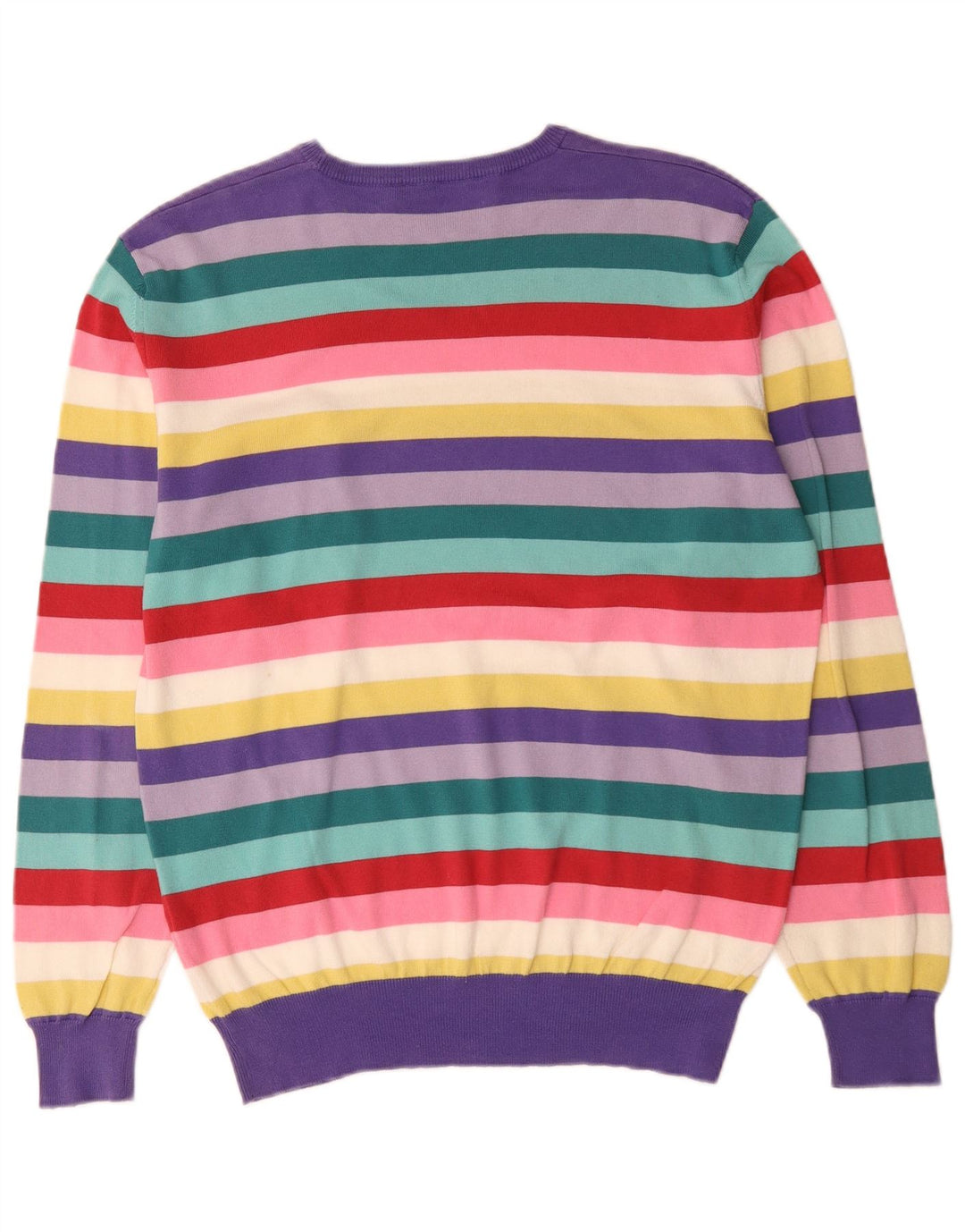 Brooksfield Herre Crew Neck Jumper Sweater IT 52 Stor Flerfarvet Stribet