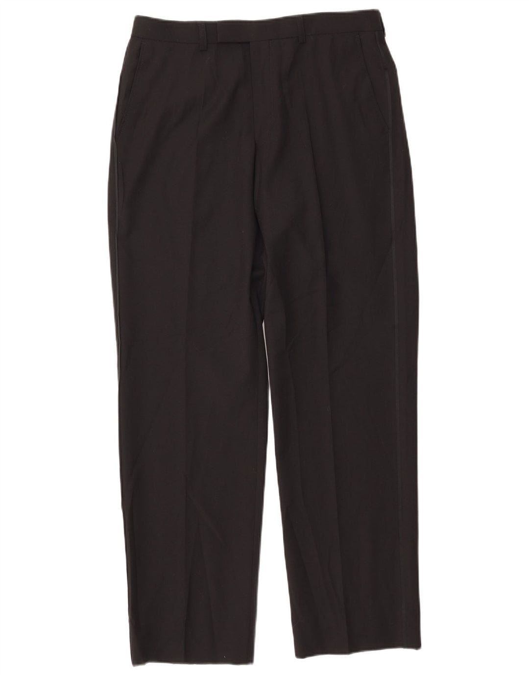 Marks & Spencer Straight Suit Bukser til mænd W32 L31 Sort polyester