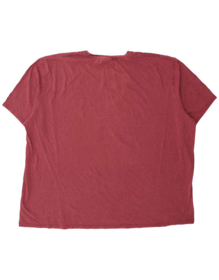 WEIRD FISH Herre Grafisk T-Shirt Top 4XL Rød Bomuld
