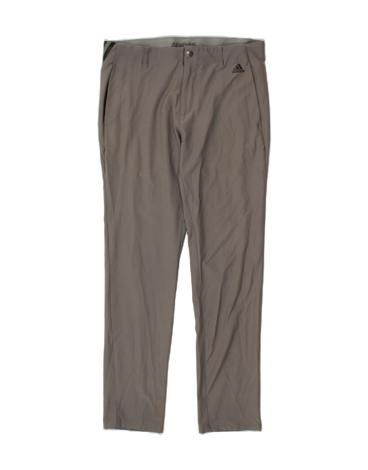 ADIDAS Mens Slim Chino Trousers W32 L32 Grey Polyamide Vintage Adidas and Second-Hand Adidas from Messina Hembry 