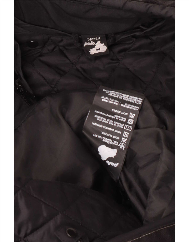 POLO Dame Motorcykel Racer Jakke UK 14 Medium Sort Colourblock