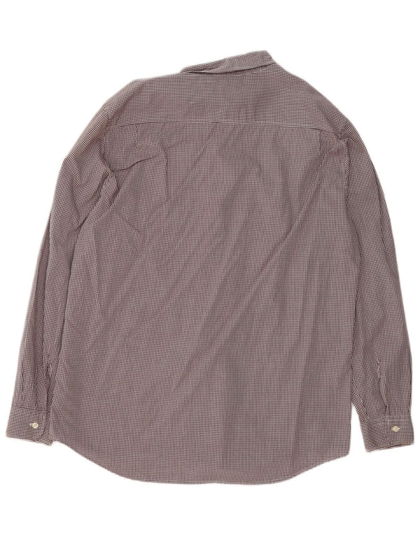 Benetton Dameskjorte UK 16 Stor Brun Gingham