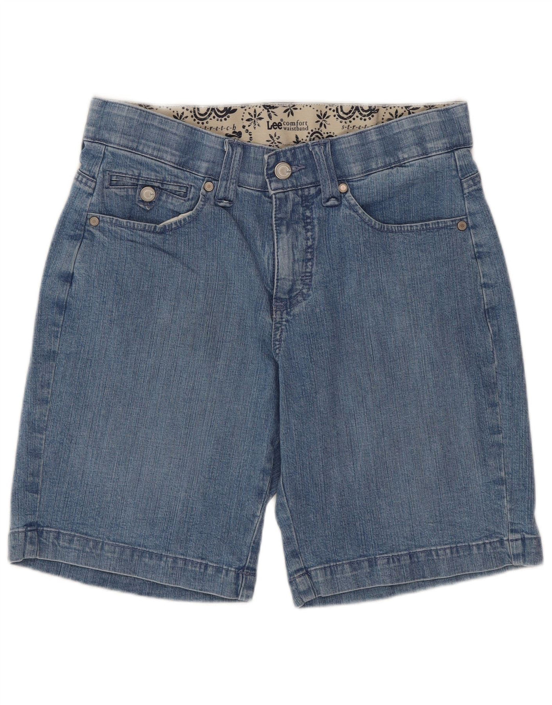 LEE Dame denim Shorts US 6 Medium W29 Blue Paisley Cotton