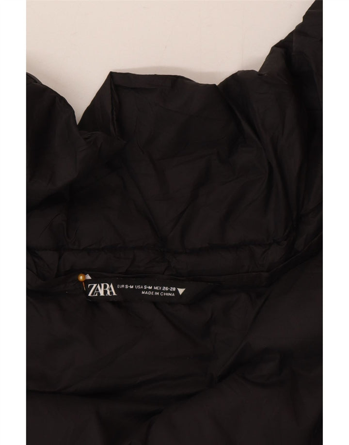 Zara Womens Oversized Polstret Gilet UK 10 Small Black