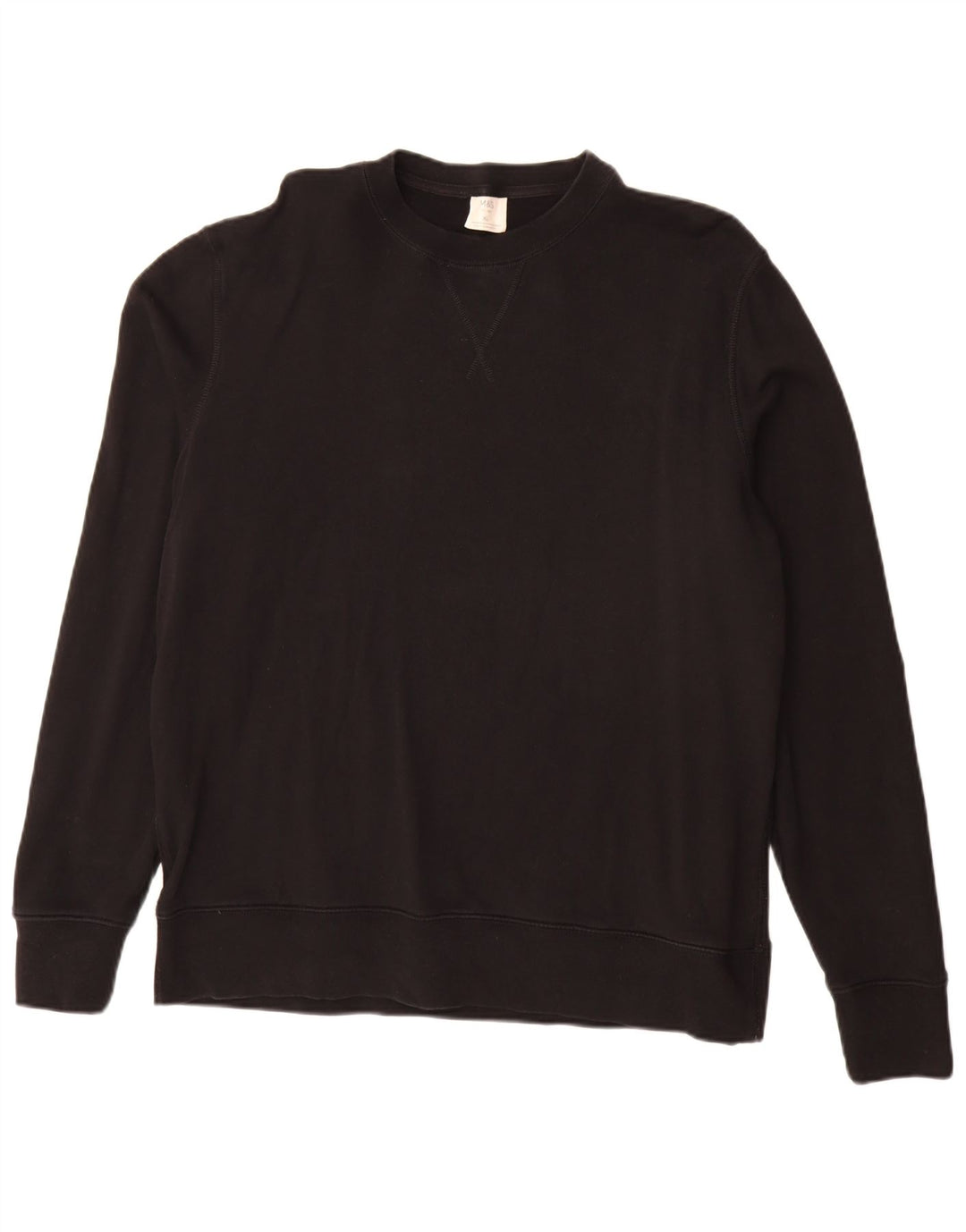 Marks & Spencer Herre Sweatshirt Jumper XL Sort Bomuld