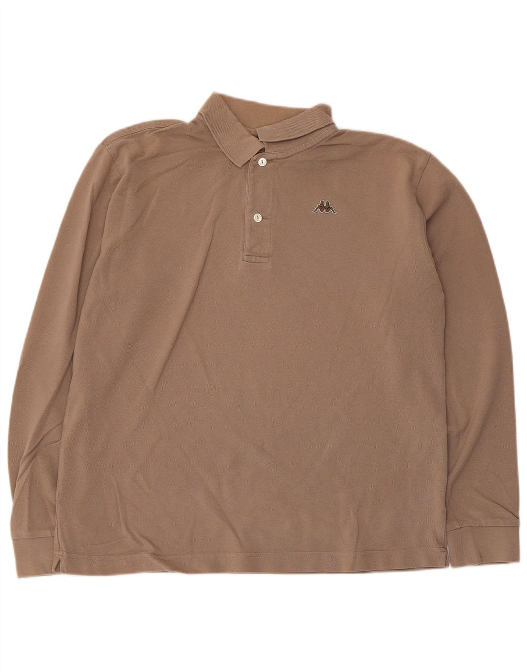 Kappa Langærmet Polo Shirt til mænd, lille grå bomuld