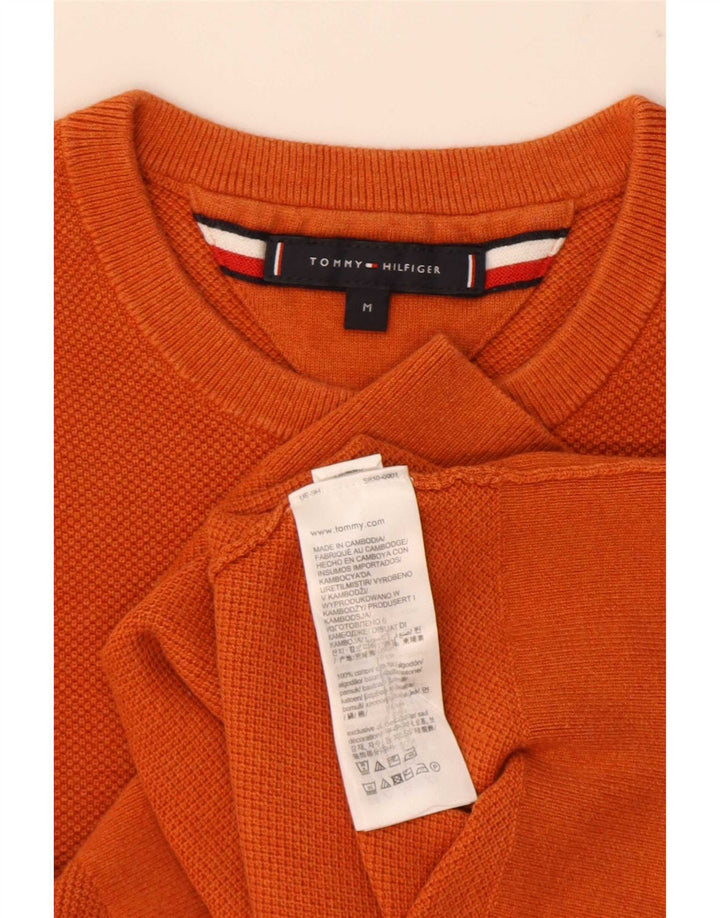 Tommy Hilfiger Herre Crew Neck sweater Medium Orange Bomuld