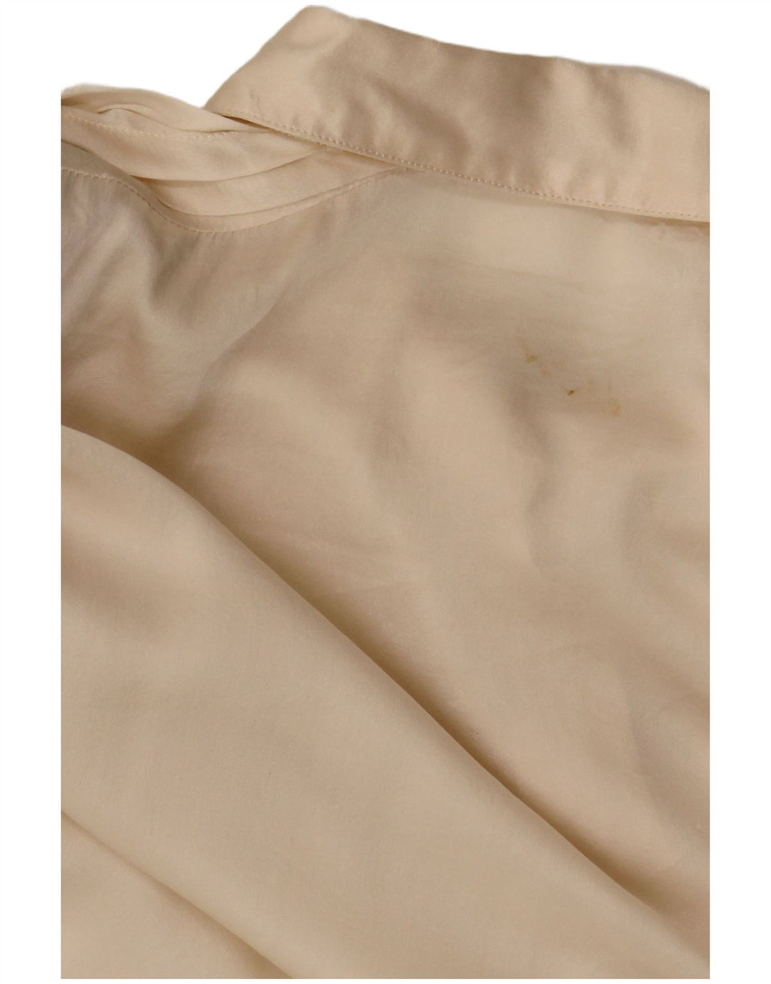 Vintage dameskjorte bluse IT 46 Stor beige silke