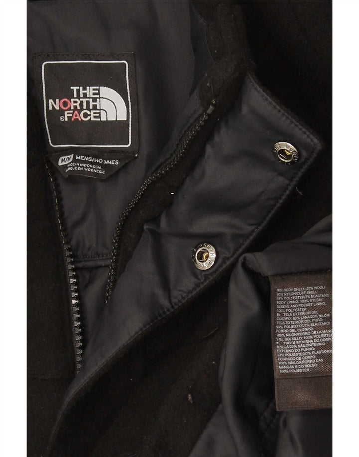 The North Face Herre Overfrakke UK 38 Medium Black Wool