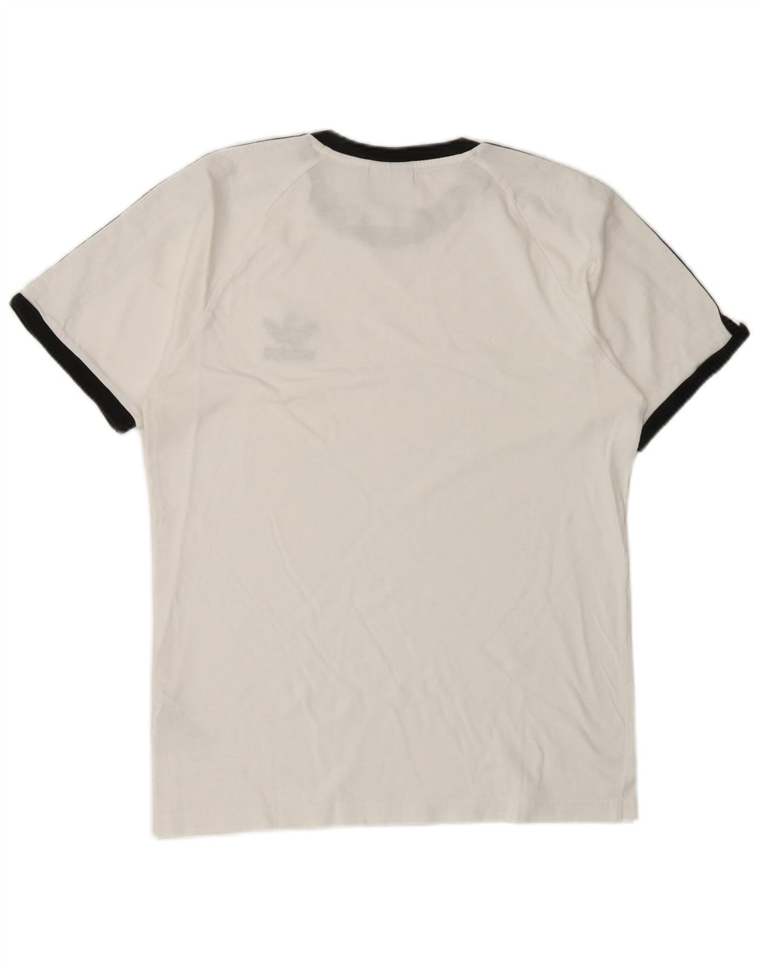 ADIDAS Herre T-Shirt Top XS Hvid Bomuld